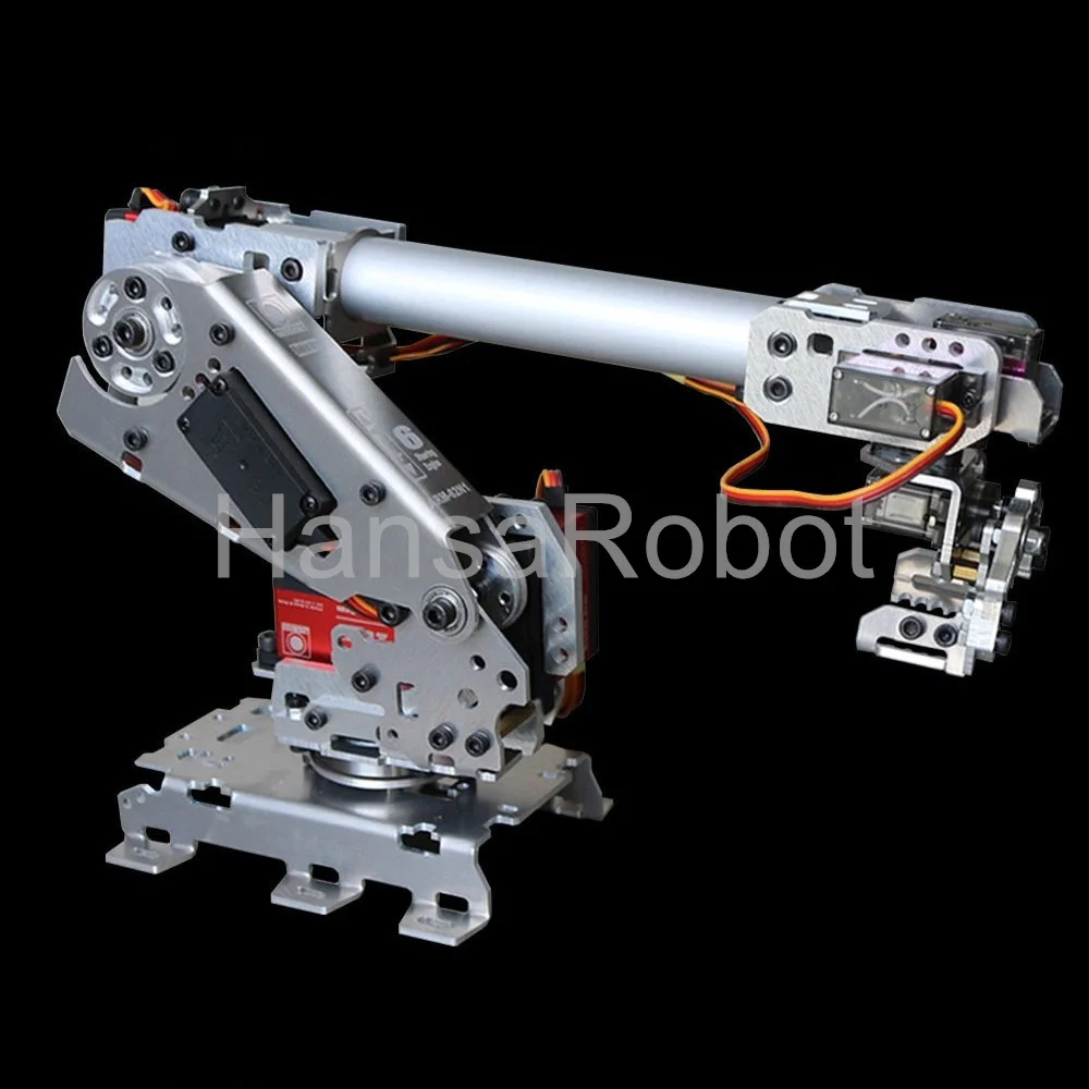 2026 7 DOF Metal Manipulator Robot Arm with 20KG Digital ServoMotors Suction Pump for Arduino Multi-DOF Mechanical Robotics Kit