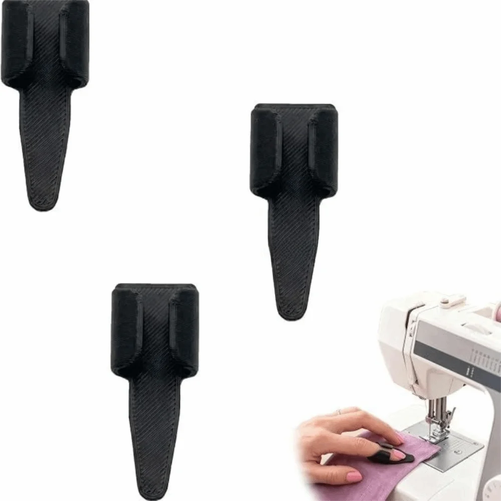 Black Sewing Finger Protector Clip Non-slip Open Nail Design Anti-prick Needle Finger Guard Hand-sewing Sewing Craft Tool