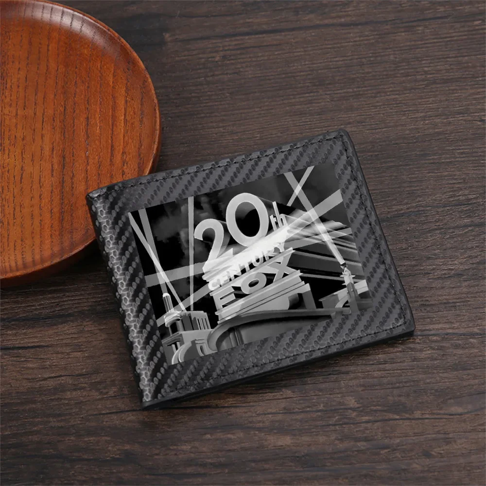 Film company logo,lights shine bright Men's Wallets Simple Business Modern Stylish Printing Design Gifts For Father Boyfriend Ch