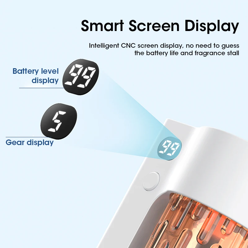 데스크탑 아로마 테라피 기계 다기능 벽걸이 형 공기 정화 아로마 테라피 디퓨저 5 가지 모드 충전식