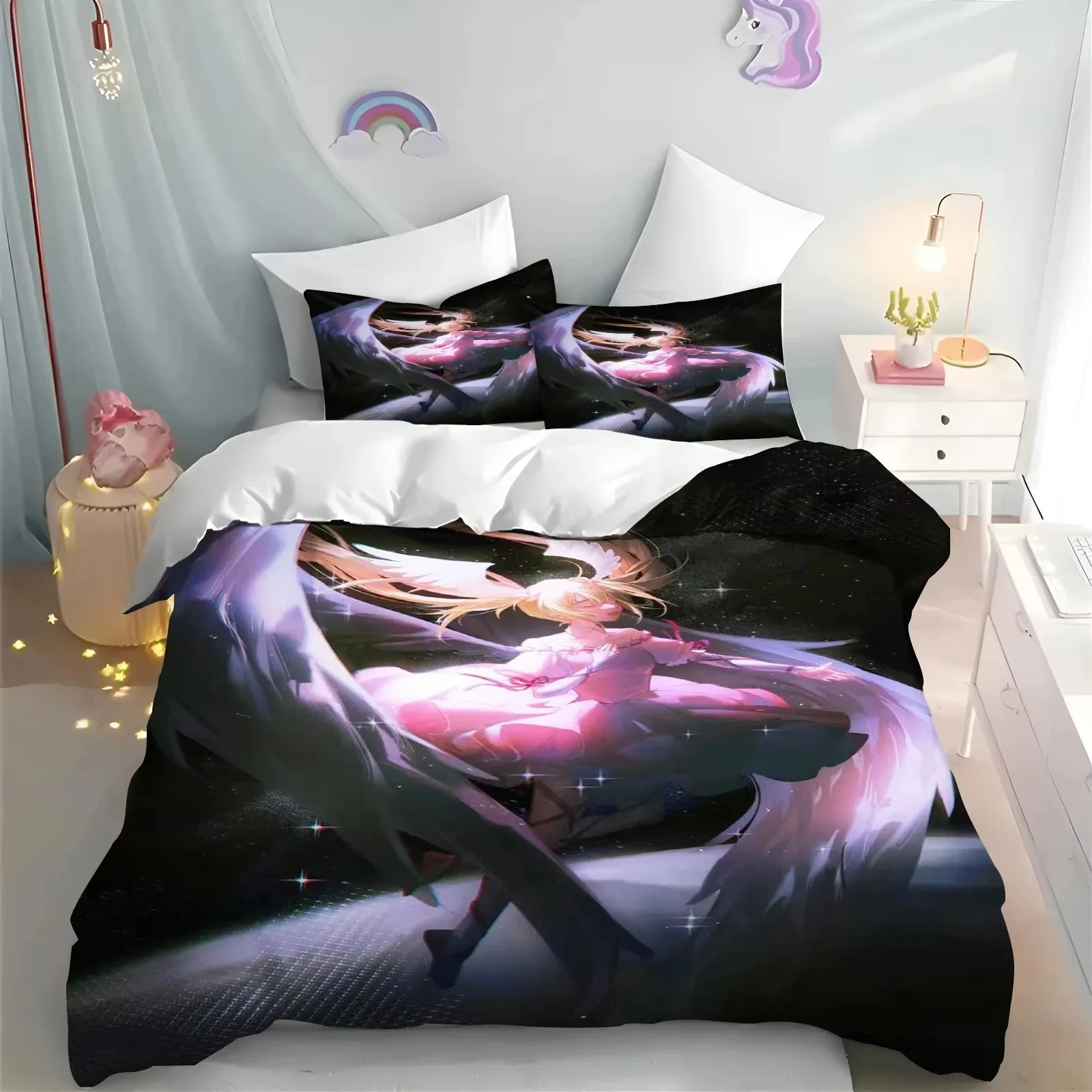 

Anime Shugo Chara Star Song Bedding Sets Duvet Cover Set With Pillowcase Twin Full Queen King Bedclothes Bed Linen Home Textile