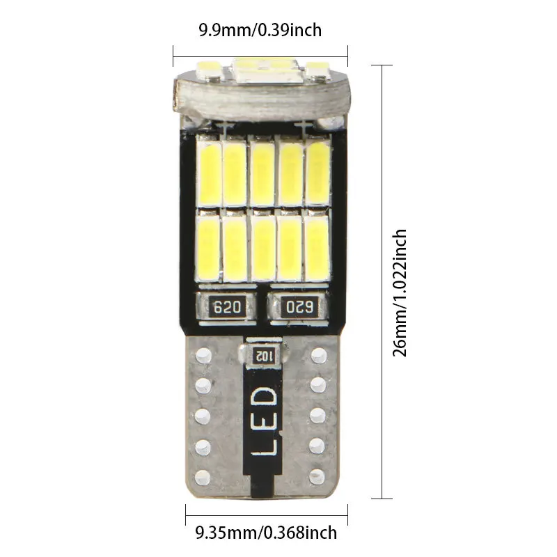 Carro Interior Dome Reading Lâmpadas LED, luz de matrícula, lâmpada de sinal, Canbus 4014 SMD, 6000K, 168 194 LED, W5W T10, 5 w5, 2pcs, 10 pcs, 6 pcs