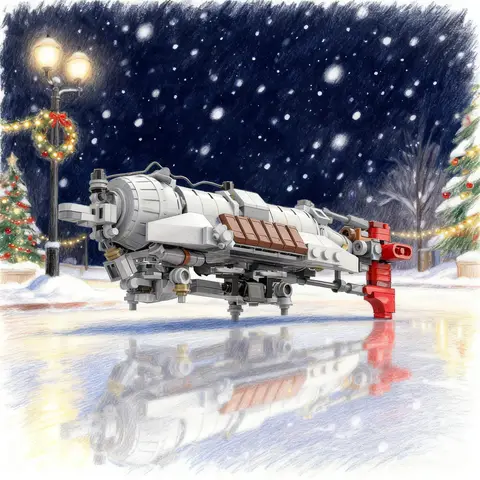 280pcs MOC Other Database Sets The Prydwen- Fallout 4 Model Building Blocks Toys Architecture Christmas Gift Display Collection