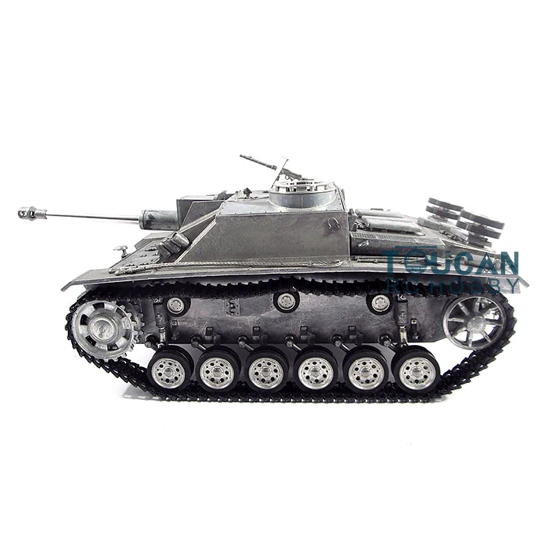 Mato Metal 1/16 German Stug III Infrared Barrel Recoil RTR RC Tank 1226 Battrey W/O Smoke Unit Toys Remote Control