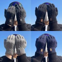 Cotton Winter Gloves Waterproof Windproof Sensitive Touch Touchscreen Gloves Zipper Winter Warm Fleecing Mittens