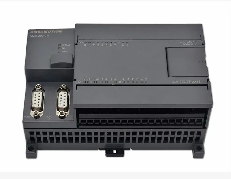 AMSAMOTION CPU224XP PLC Programmable Logic Controller 220V Compatible Siemens S7-200 Output PLC Support PTO MAP PID