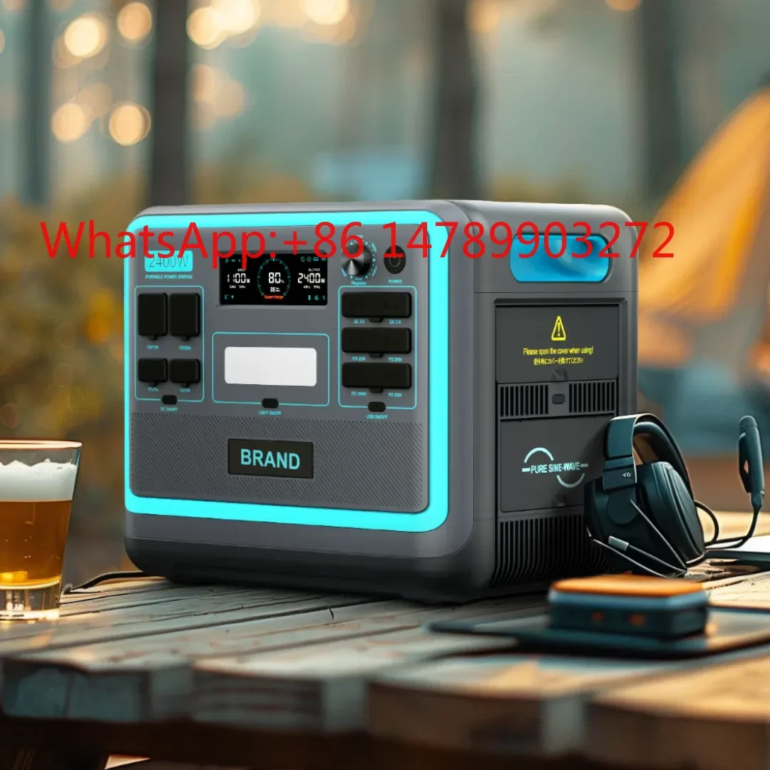 

2400W 2048Wh LiFePO4 Power Station, Compatible with Solar Panel, Outdoor Energy Supply