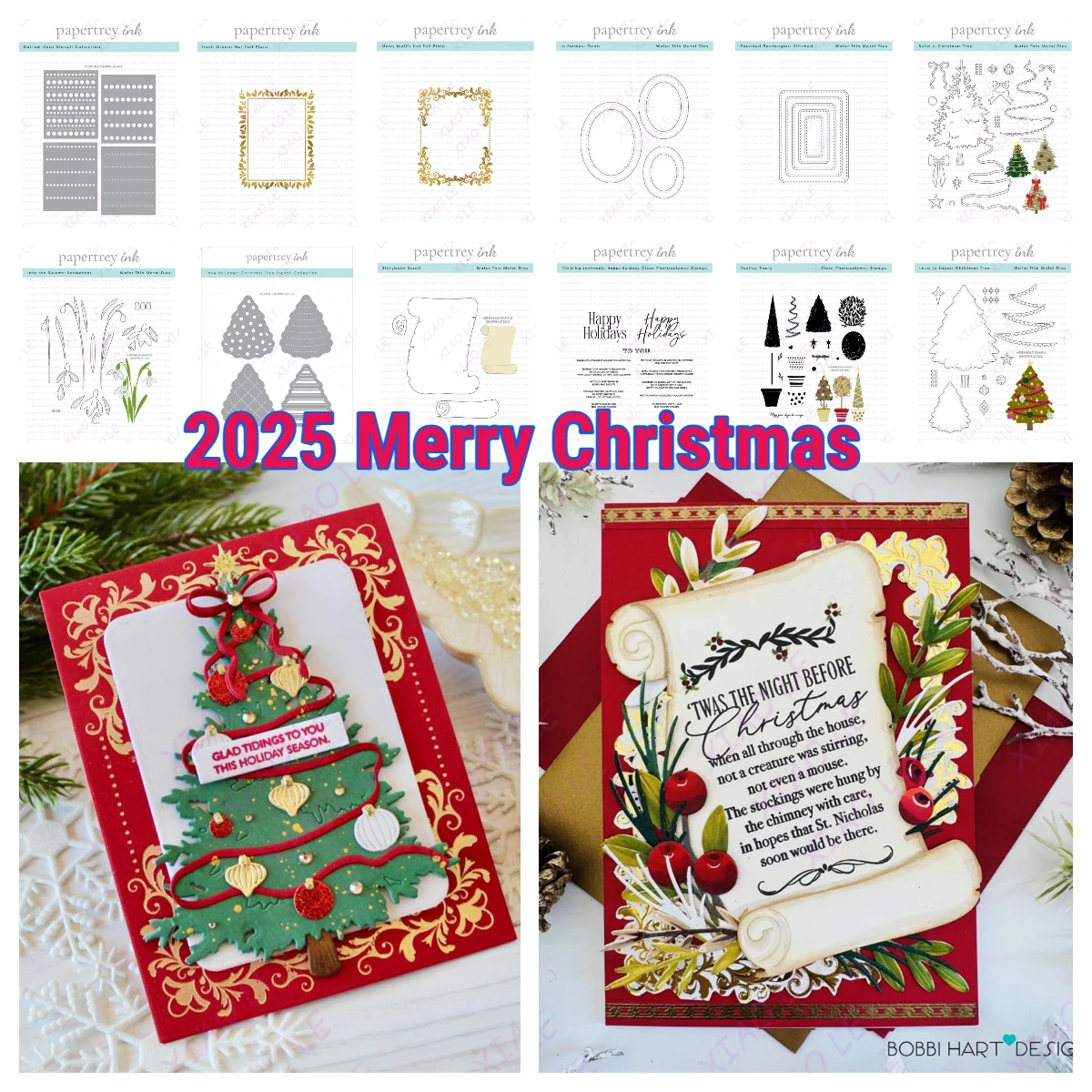 

Nutcracker Magic Twelve Days of Christmas Metal Cutting Dies and Silicone Stamps Stencil DIY Scrapbooking Paper Handmade Album