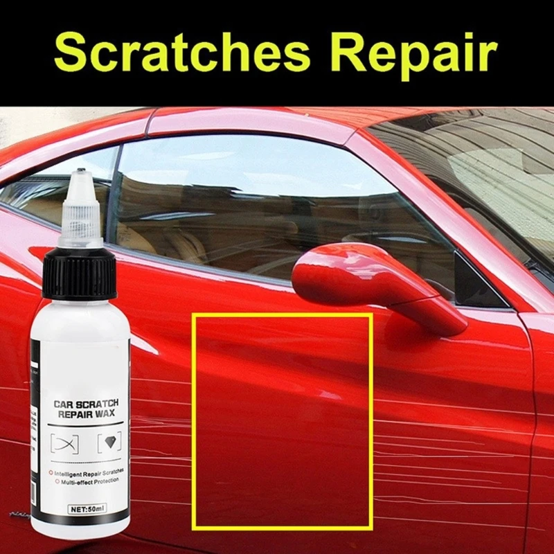 50ml Vehicle Scratch Repair Wax Scratch Remover for Quick Paint Recovery & Gloss Enhancement Suitable for All Models