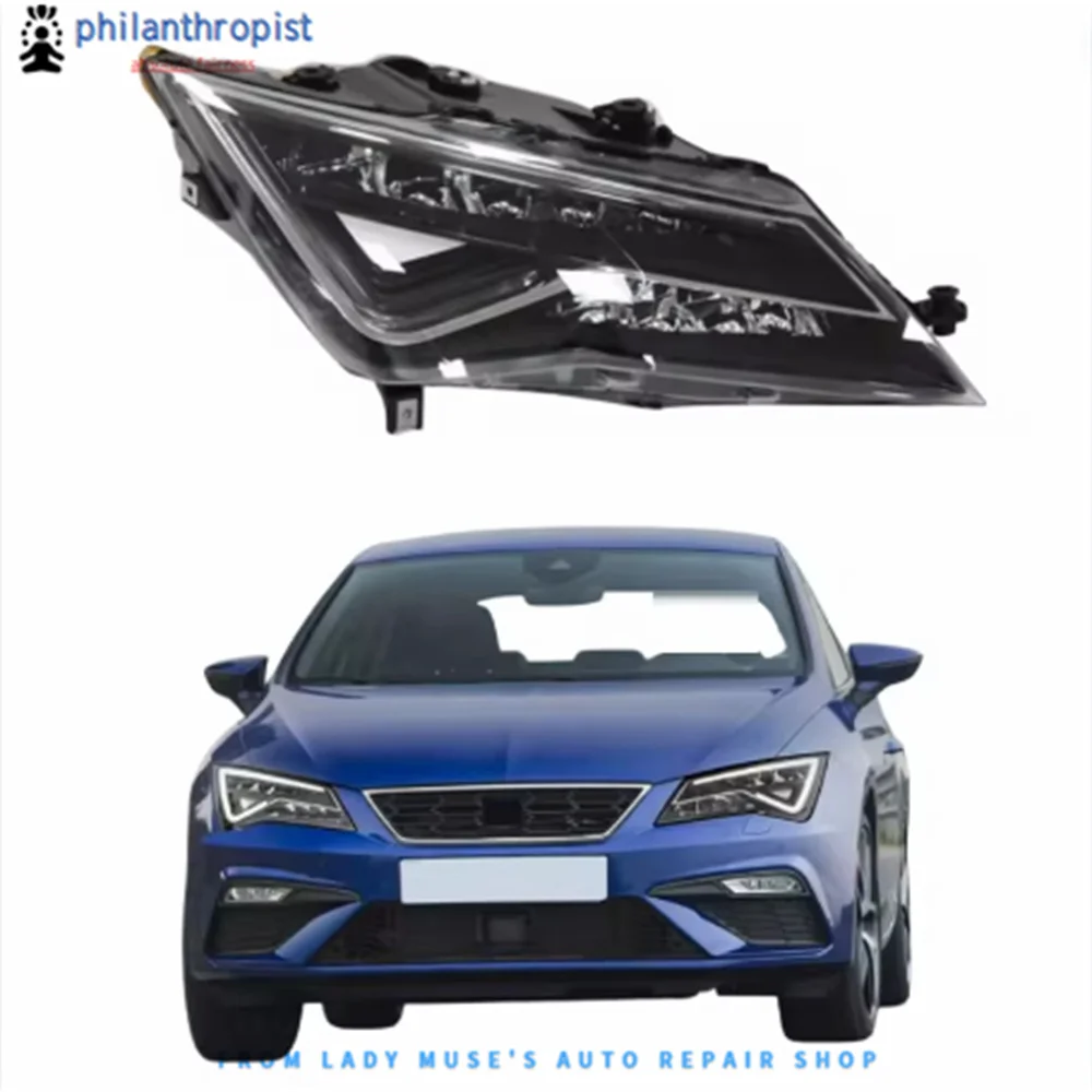 

Оптимизированные светодиодные фары (левая/правая) для Seat Leon Mk3 Facelift 2018-2021 | Фара (аналог) OE № 5F1941773A 5F1941774A