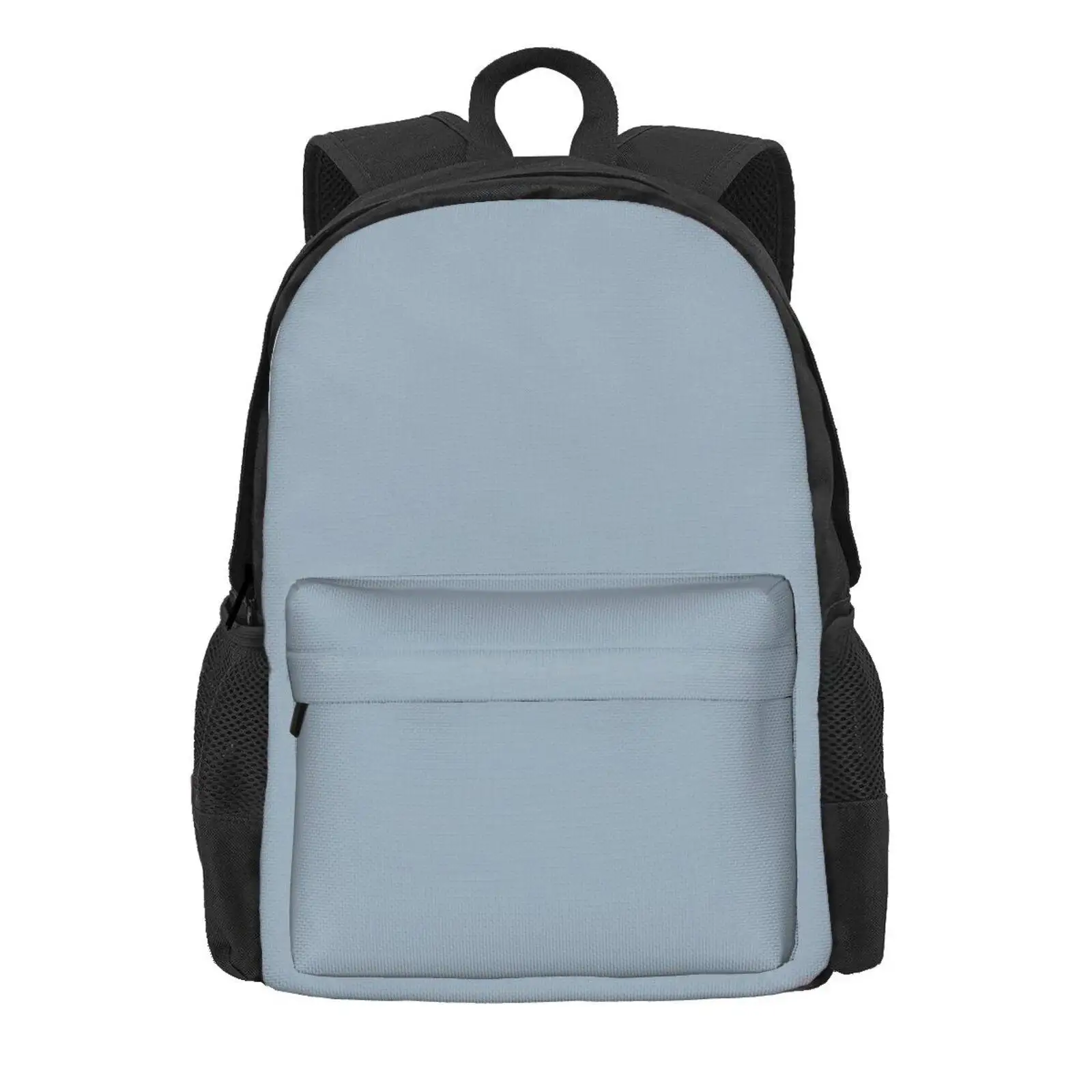 Solid Shade Of Gray Hot Sale Schoolbag Backpack Fashion Bags Solid Color Solid Shade Of Gray Shade Of Grey Grayish Blue Bluish