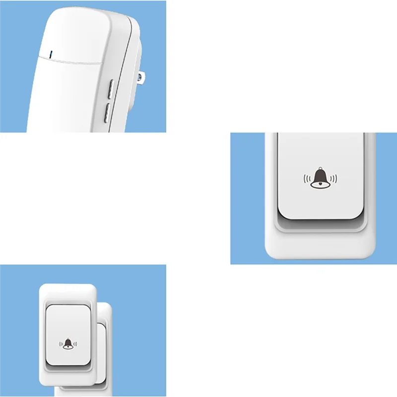 Outdoor Door Bell Wireless Door Bell Home Welcome My Melody Ring Doorbell Chime Kit EU Plug