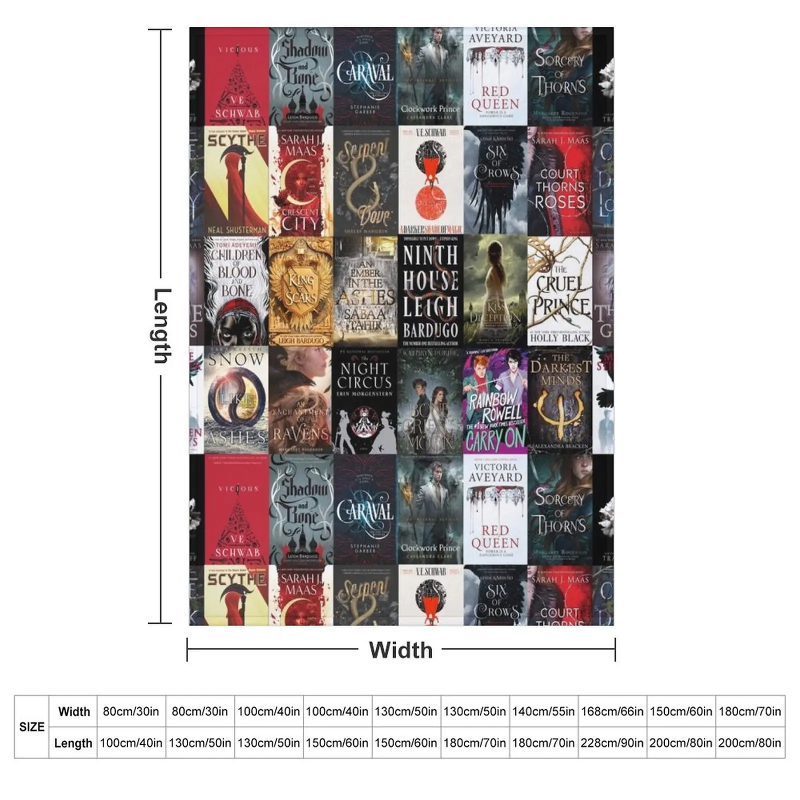 YA young adult fantasy books blanket Throw Blanket Travel Thins sofa bed Warm Blankets