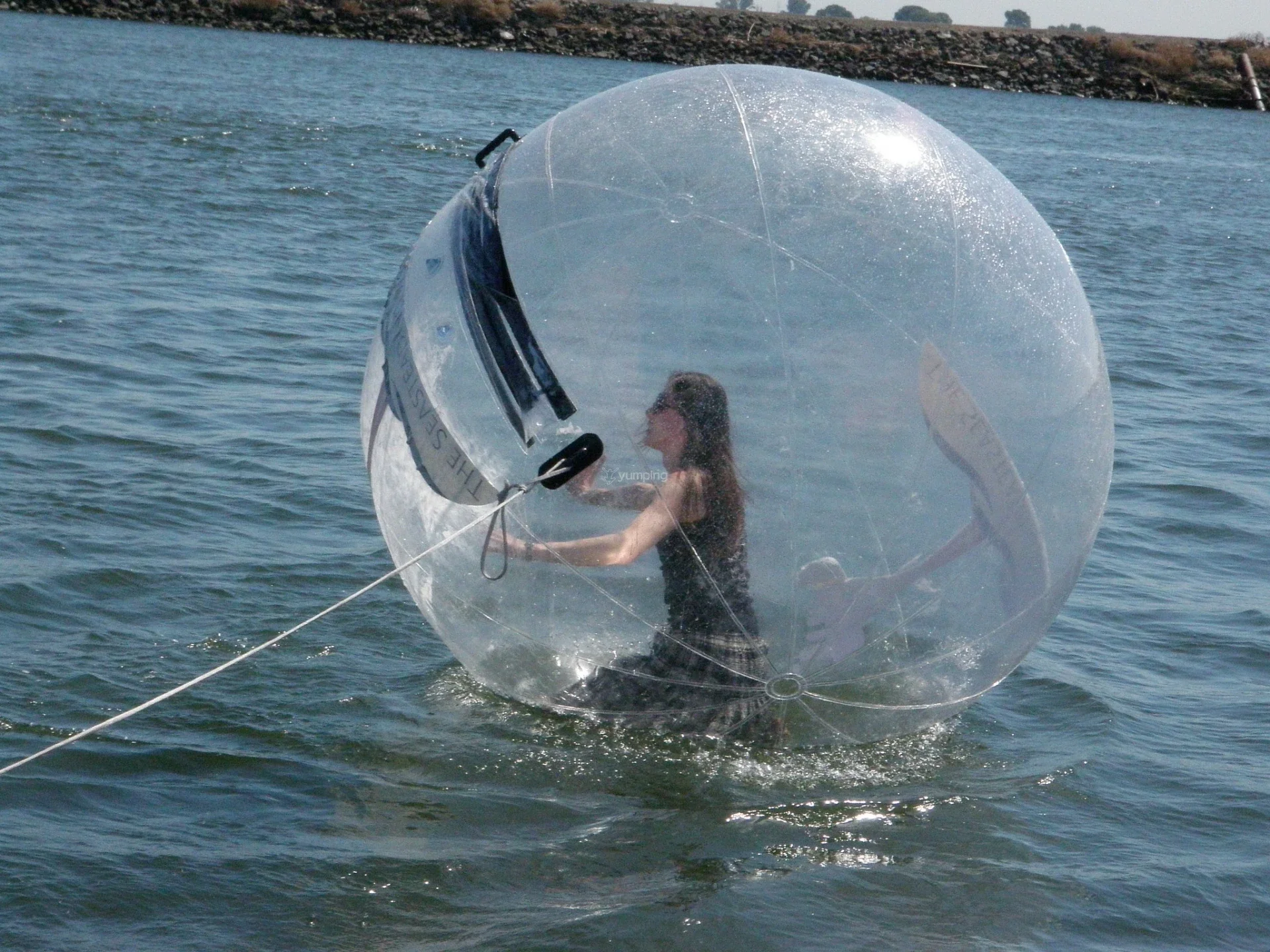 

2-метровый надувной мяч для ходьбы по воде, материал ТПУ, играющий мяч, шар с водяным шаром