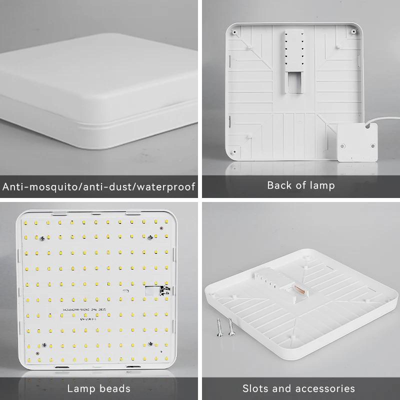 Imagem -03 - Quadrado Conduziu Luzes do Painel Lâmpada de Teto 220v para Sala Estar Quarto Iluminação Neutro Frio Branco Morno 20w 30w 40w 50w Luz de Teto