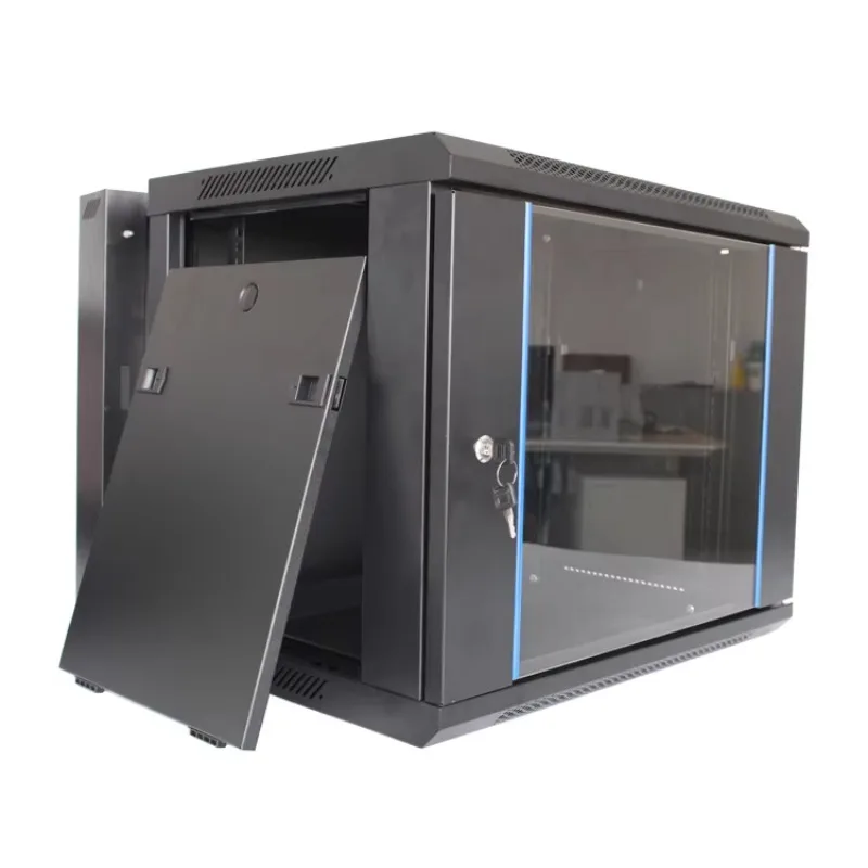 6U 9U 12U 15U 18U Wall Mounted Double Section Server Rack Network Cabinet 4U