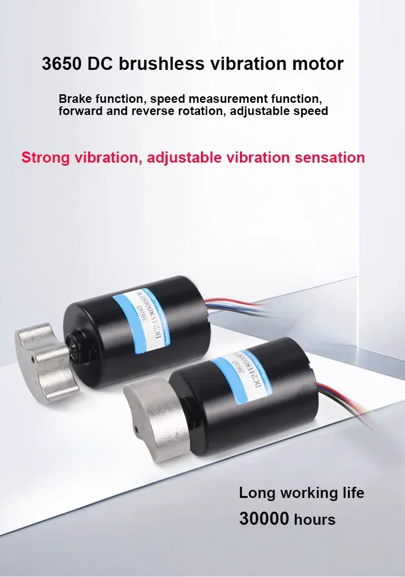 브러시리스 BLDC 3650 DC 진동 모터, 속도 조절 가능 유성 기어, 하이 토크 마이크로 모터, 소형 모터, 12V, 24V, 8000rpm