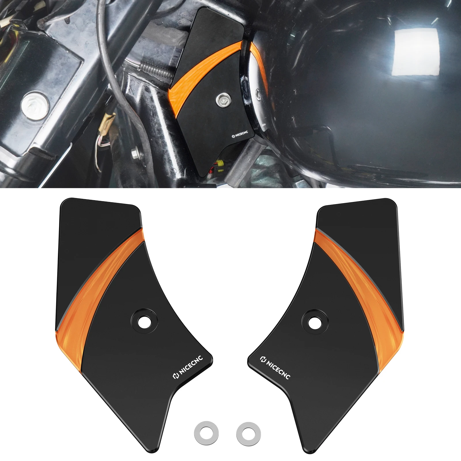 For Harley Street Glide Road Glide Special Frame Steering Neck Covers Protector For Harley Road King Electra Glide Ultra Limited