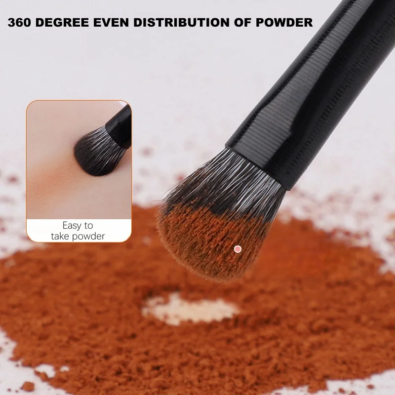 Juego de brochas de maquillaje profesionales, corrector de sombra de ojos, colorete de base, sombra de contorno, pelo suave, difuminado mixto, herramienta de belleza de maquillaje