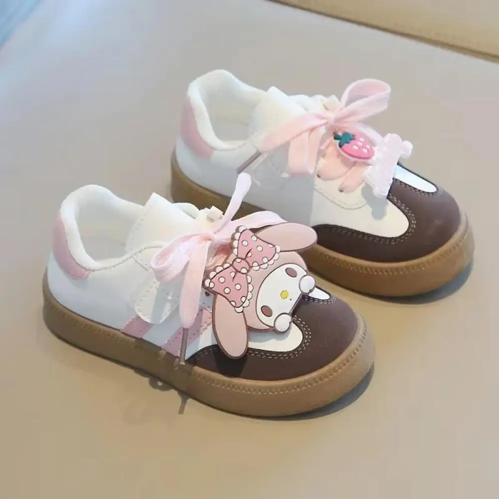 Cartoon Kuromi My Melody Sanrio dziecięce obuwie dziewczęce buty deskorolkowe antypoślizgowe miękkie dno dziecięce buty sportowe chłopięce trampki