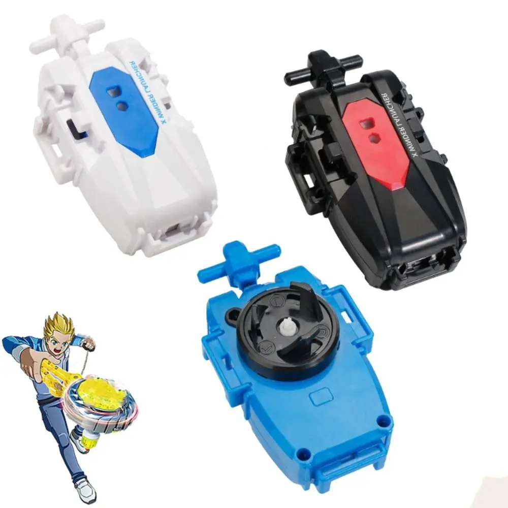 Creative Multicolor Gyro Handle Launch Spinning Tops Turn Toy Gyro Reverse Wire Launcher Anime Plastic Transmitter Handle