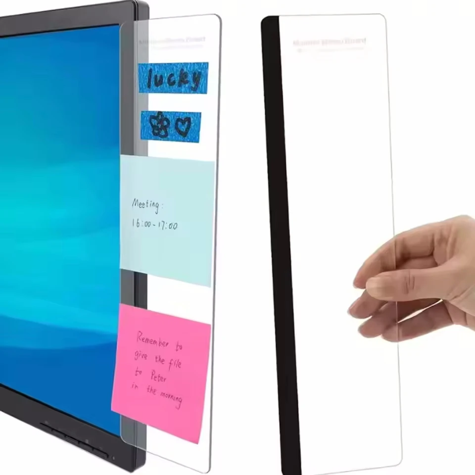 Monitor de ordenador, Monitor de notas, tablero de mensajes, tablero de notas de pantalla, soporte de notas adhesivas para ordenador, Panel de notas de mensajes para oficina