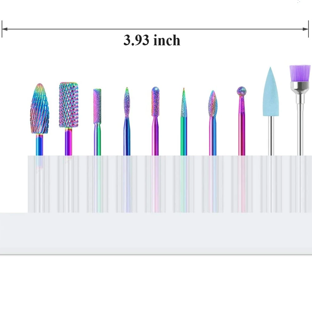 10 in 1ネイルドリルビットセット 電動ネイルドリルキット 3/32インチ タングステンカーバイドネイルファイル マニキュアペディキュアセット 家庭用/サロン用