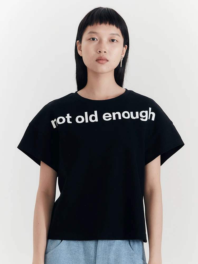 

Оригинальный дизайн, не винтажный, не состаренный, свободный крой, короткая футболка из хлопка с круглым вырезом, стандартной длины рукавов, весна-лето, короткий рукав.