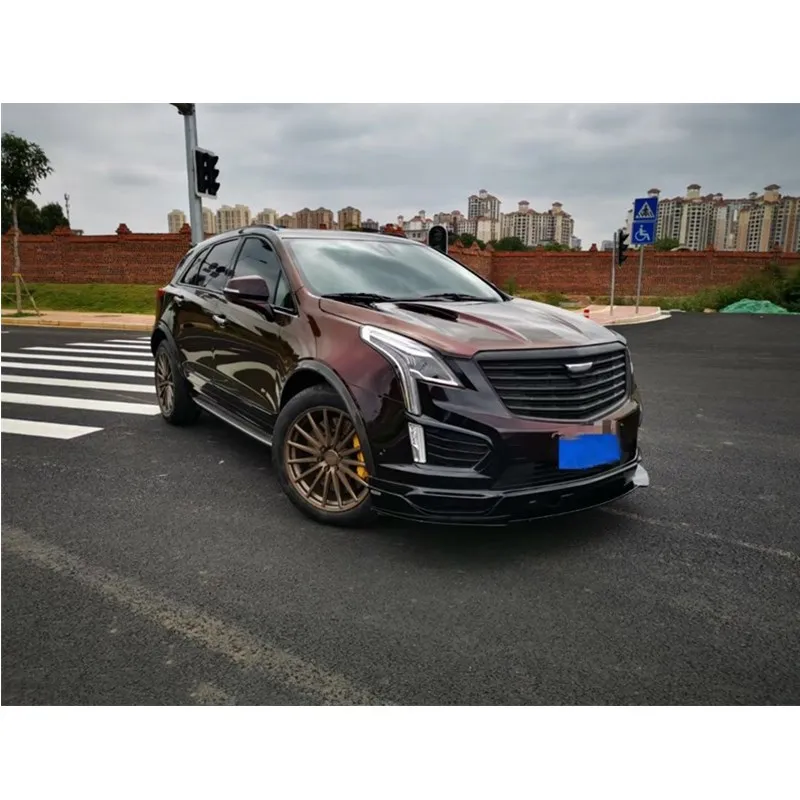 Real Carbon Fiber Body Kits For Cadillac XT5 2016-2023 Car Parts with Front Bumper Lip Hood Side Skirts Rear Diffuse Spoiler