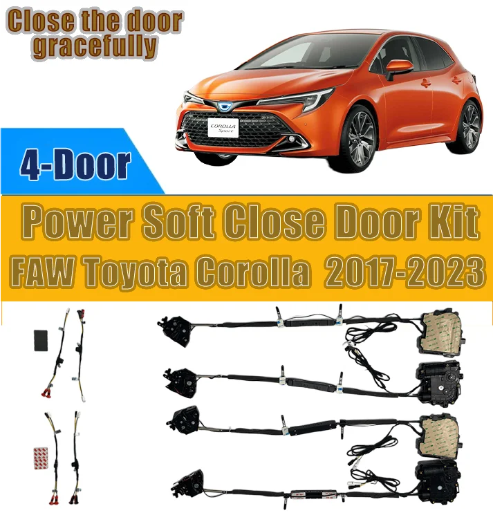 Xcar for FAW Toyota Corolla  2017-2023 Car OEM Automatic Soft Close Door Electric Suction Kit Auto Power Closing