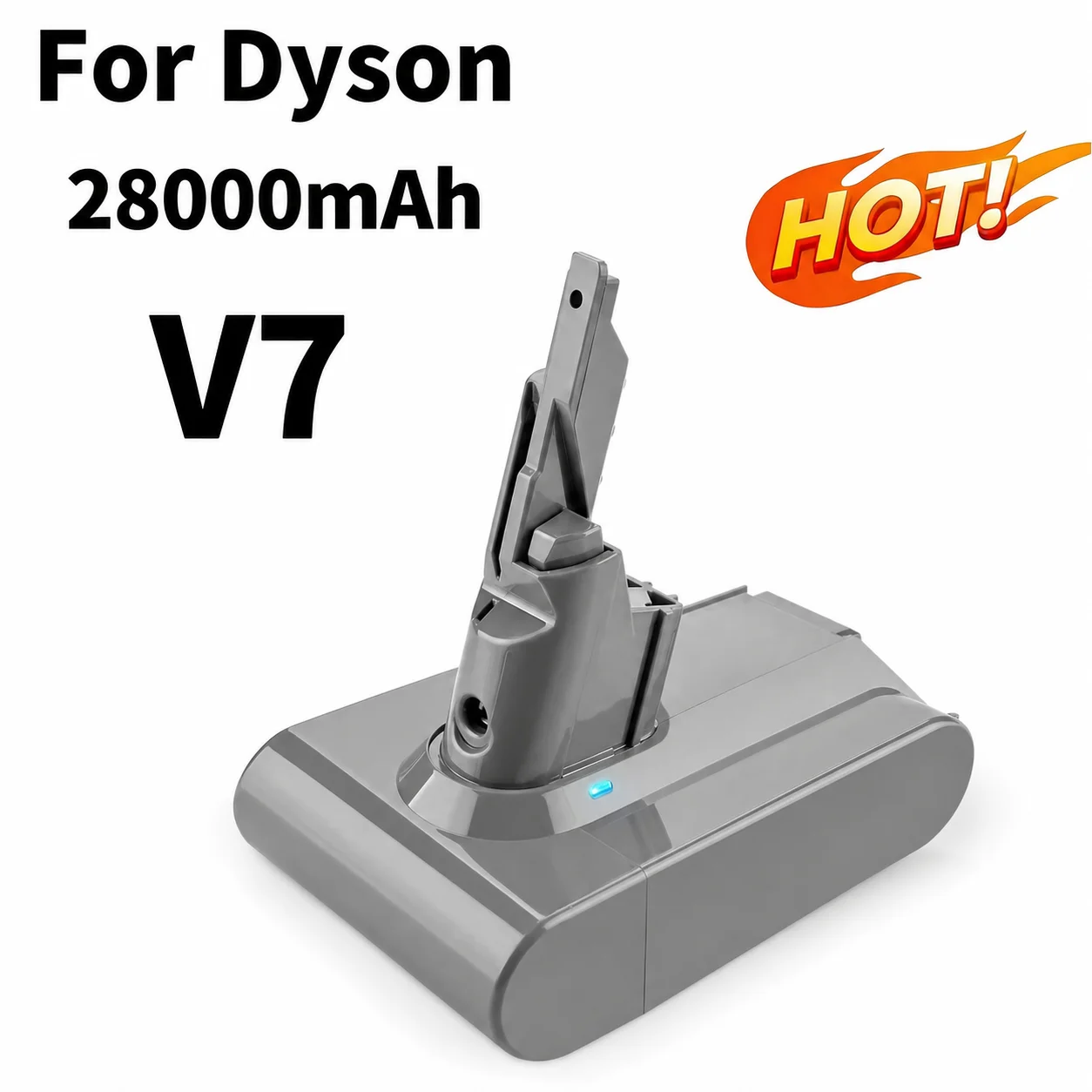 21.6V 28000mAh High Capacity Replacement Battery for Dyson V7 Fluffy Animal Pro 225403 229687 Vacuum Cleaner Series Batteries