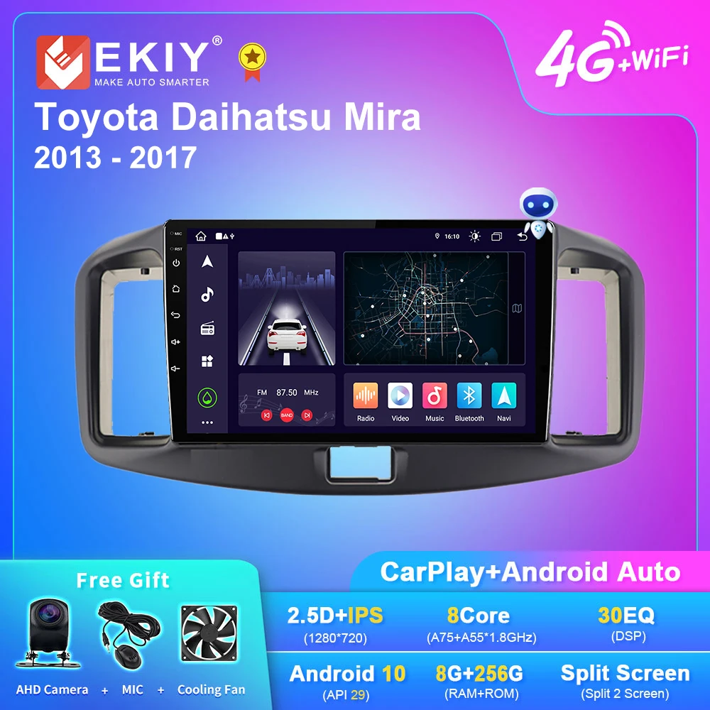 

EKIY X7 Android Car Radio For Toyota DAIHATSU MIRA 2013-2017 Navigation GPS 1280*720 DSP Carplay Multimedia Player Auto Stereo