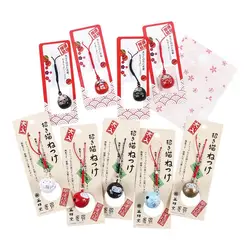 Japan Lucky Cat Daruma Bells Pendant DIY Trinkets Phone Accessory Car Bag Key Chain Good Luck Fortune Wealth Gift