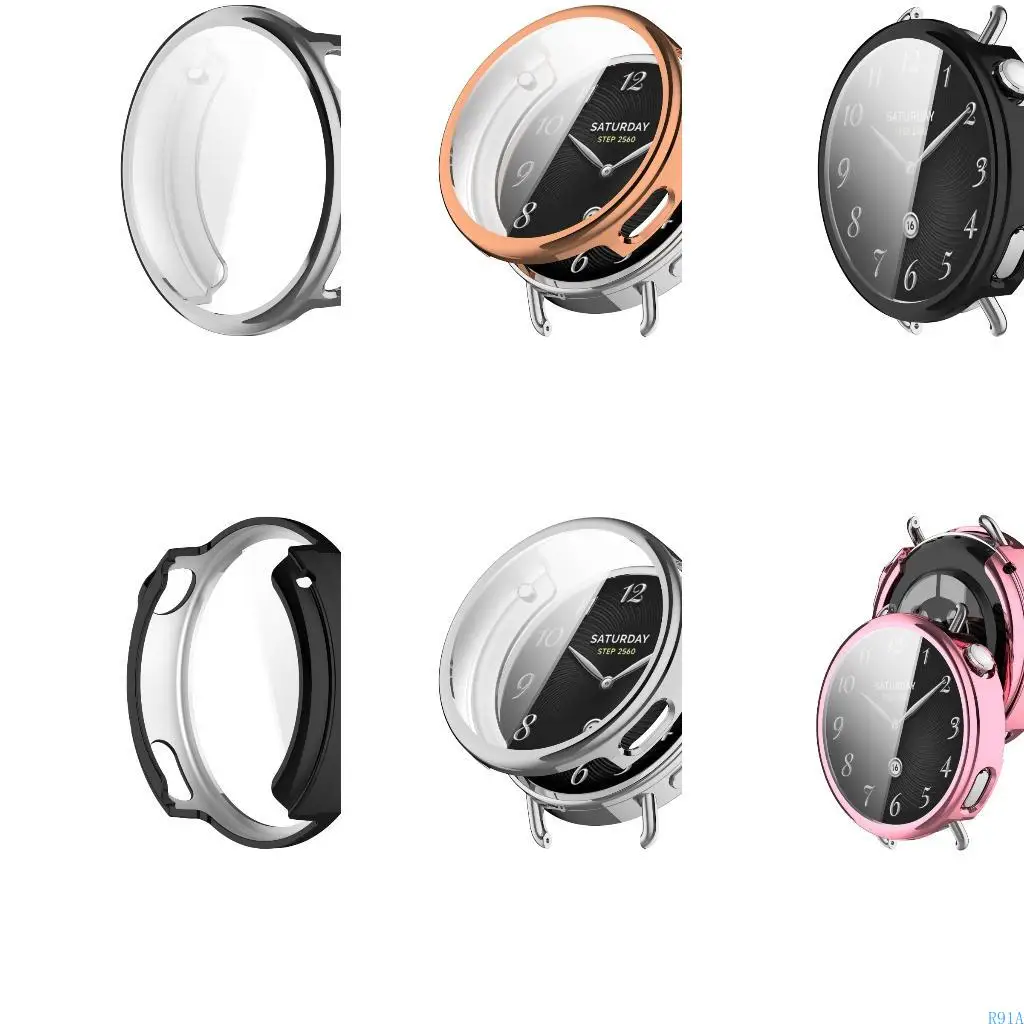 R91A Screen Protectors Hülle für Uhr 41mm Full Deckung TPU -Stoßstange für SmartWatch -Schutzhülle