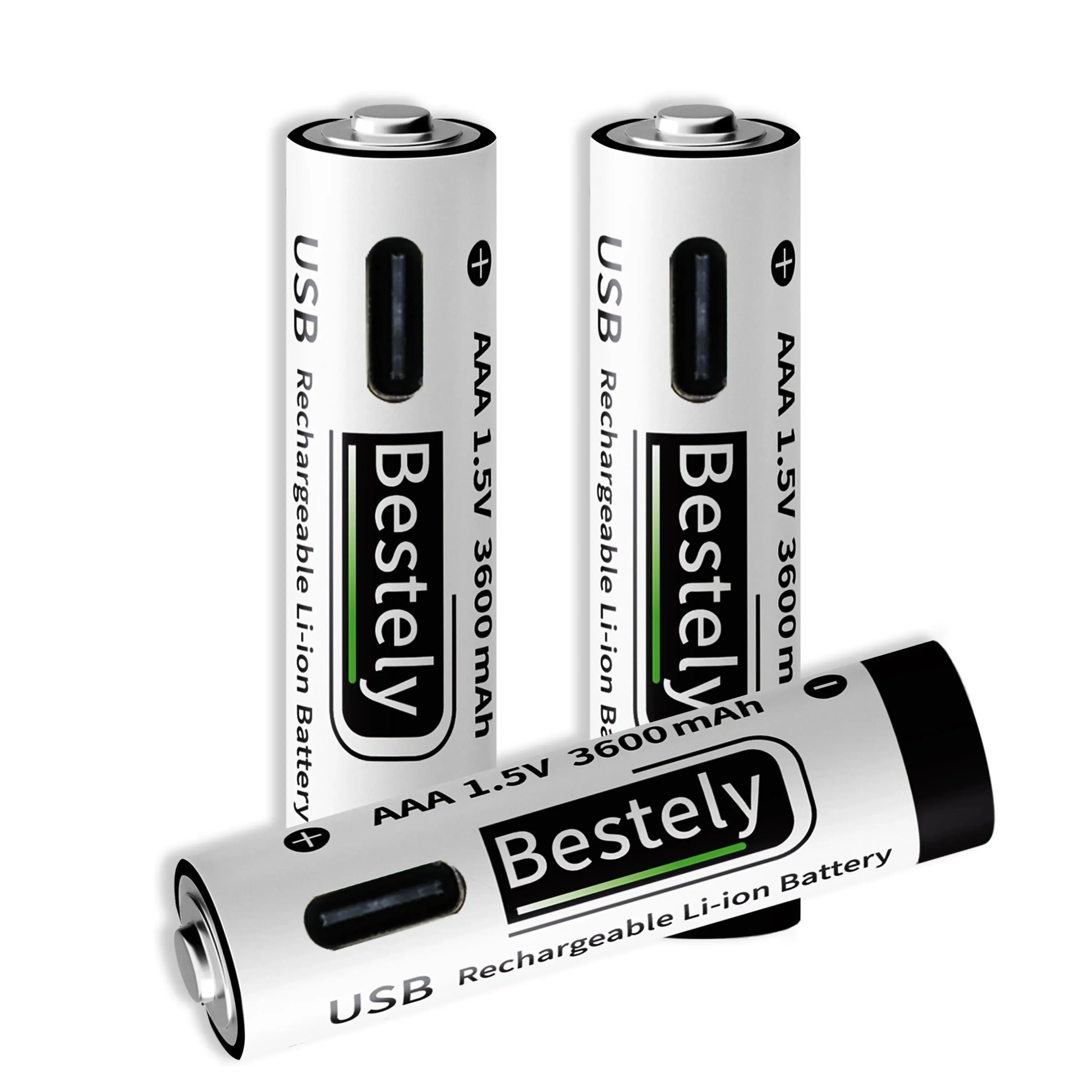 AliExpress Bestely New 1.5v AAA 3600mAh Large Capacity Rechargeable Lithium Batteries Long Lasting AAA Li-Ion Battery 2000 Cycle with Free Cable