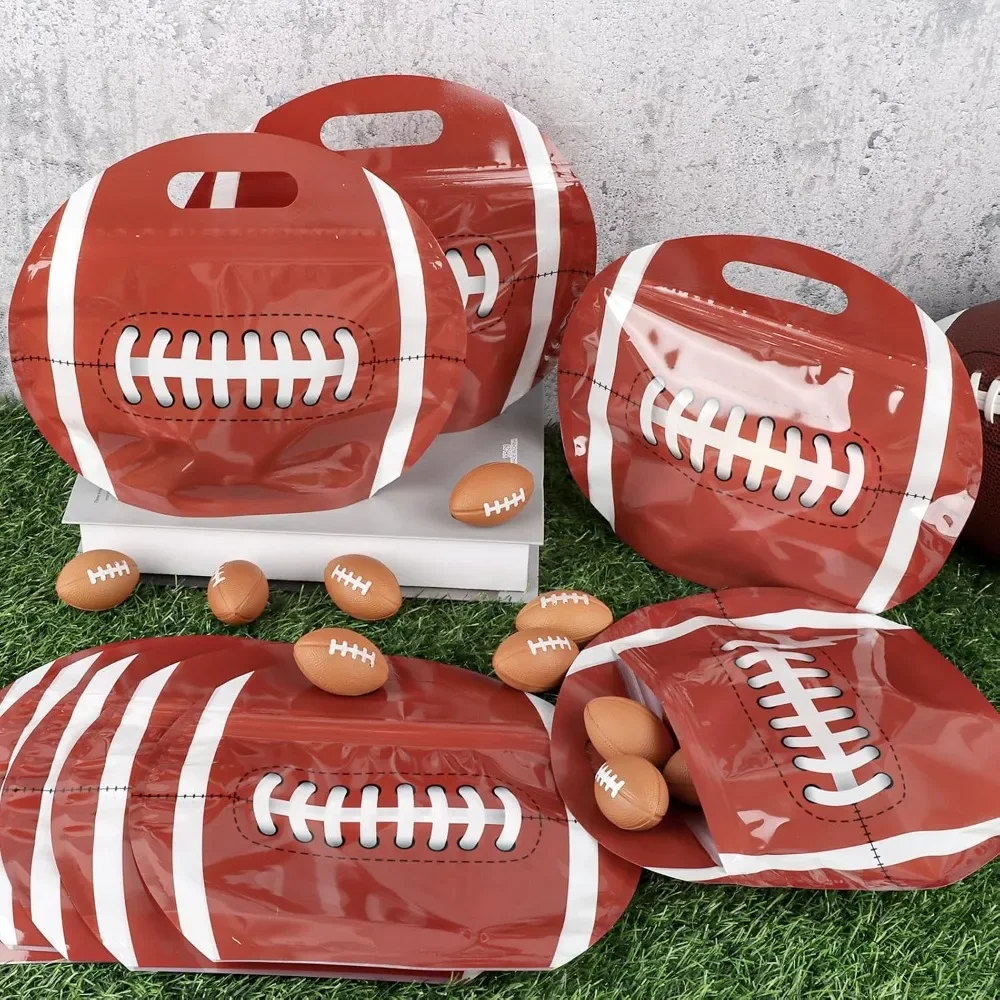 10-50Pcs Baseball Goodie Bags with Handle, Sport Theme Candy Treat Bags Stand Up Baseball Candy Pouch Birthday Party Favor - view 2