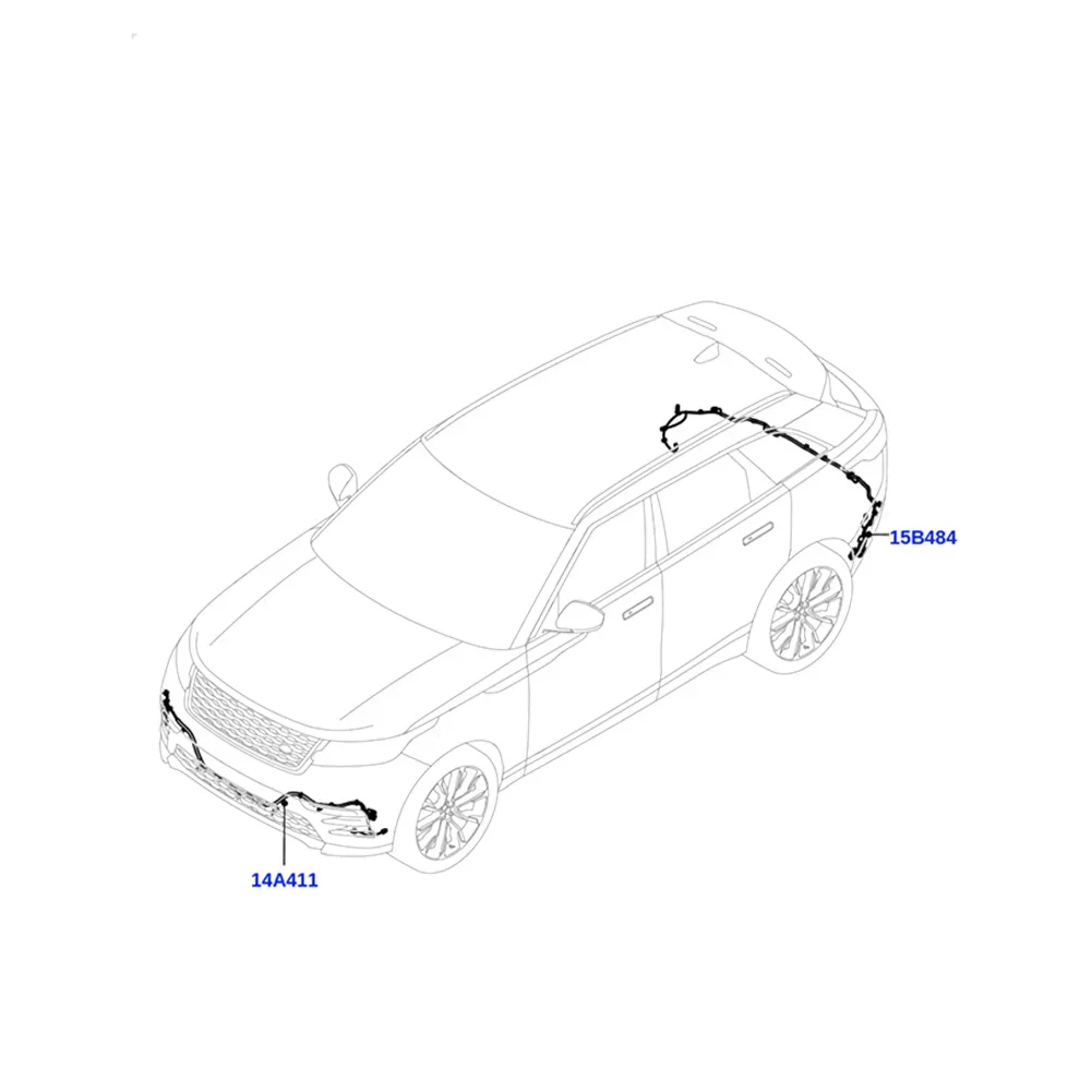 Accessories For Land Rover Range Rover Velar 2.0L 2017 2018 2019 2020 Car Front Bumper Wiring Harness LR095105