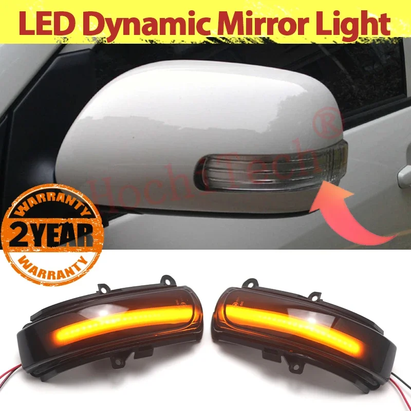 For Toyota ZRE15 Corolla Rukus Zelas AGT20 Reiz Mark X Side Mirror Cover Indicator LED Flash Dynamic Turn Signal Light Blinker