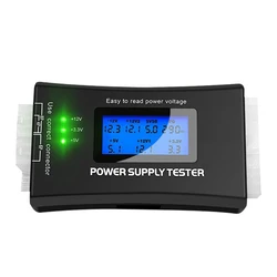 Digital LCD Power Supply Tester Multifunction Computer 20 24 Pin Sata LCD PSU HD ATX BTX Voltage Test Source