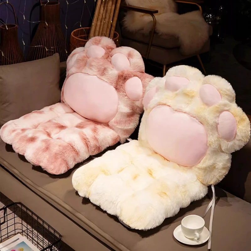 

40x90 см Подушка с милой кошачьей лапой, одиночное повседневное офисное кресло, подушка для сиденья 2-в-1, домашний диван, мягкая подушка, эркер, татами, футон, коврик