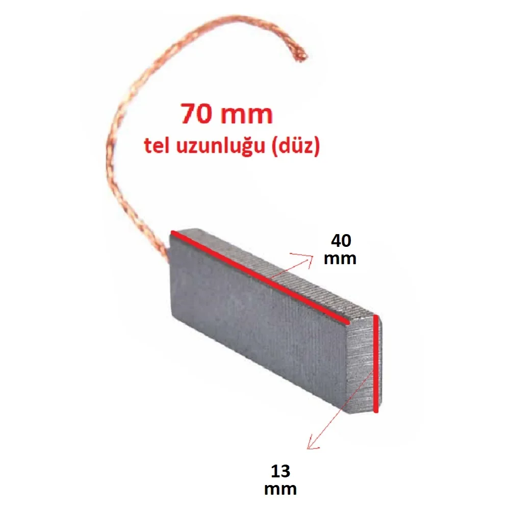 Compatible for Hotpoint Metal Slot Washing Machine Copper Drawstring Motor Coal (13.5x5x40)