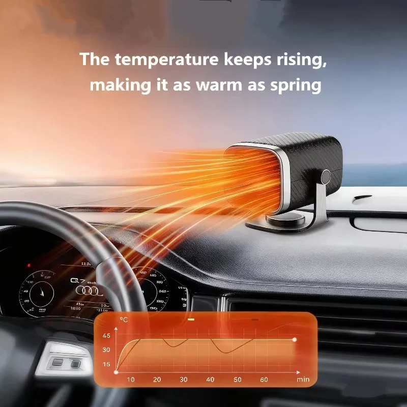 Lenovo Car Heater 12V/24V Electric Cooling Heating Fan Electric Heater Fan Windshield Defogging Demister Defroster Car Supplies
