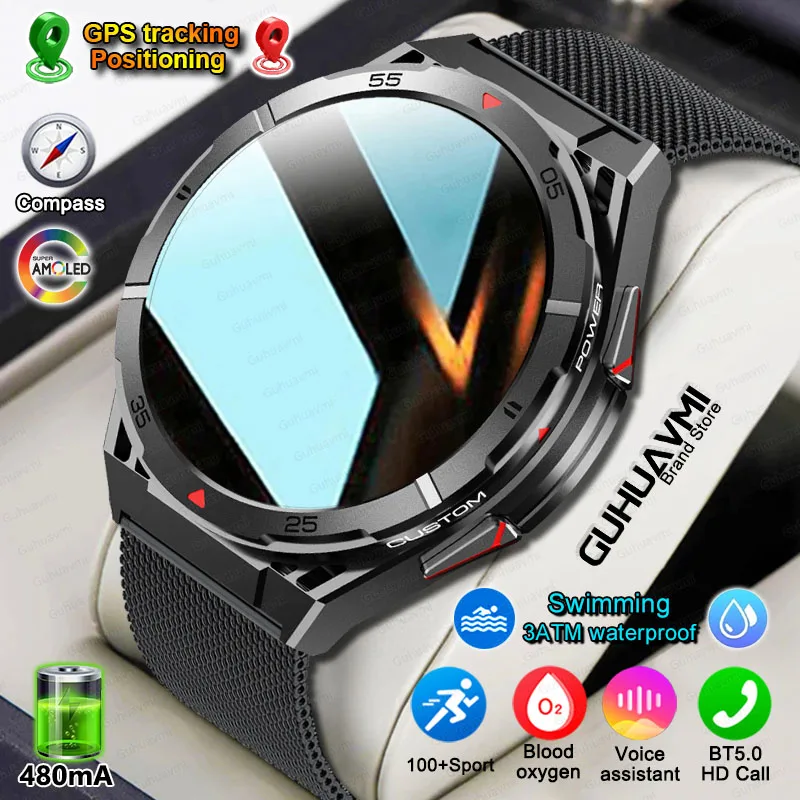 New Outdoor Smart Watch GPS Track 1.43