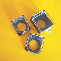 10pcs 22mm pushbutton protective cover plastic transparent button dust cover
