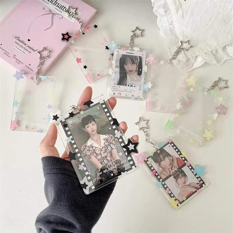 【Cute Star Photocard Holder 3Inch Card Holder Idol Photo Storage Card Display Protective Pendant Card Organizer Gifts】 image 4