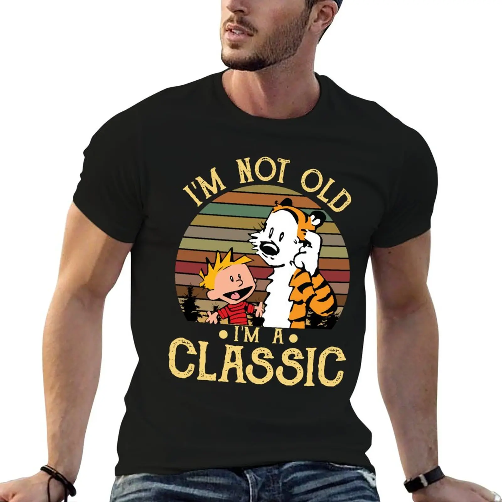 

Calvin and Hobbes I&x27;m Not Old I&x27;m a Classic T-Shirt T-Shirt mens graphic t shirts T-Shirt