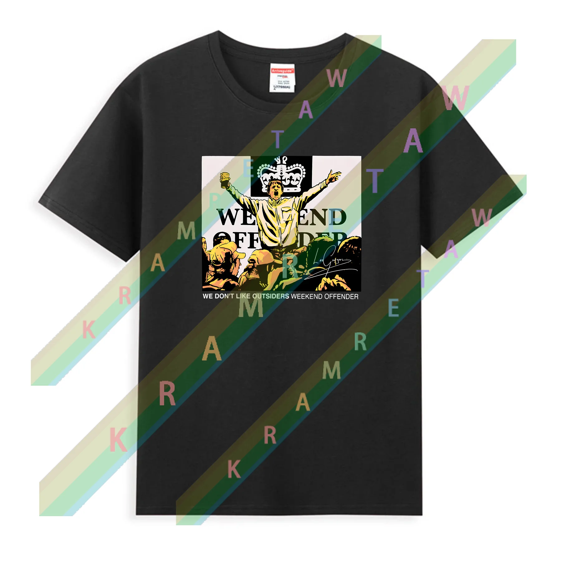 

2025 summer Man T Shirt We Don't Like Outsiders Weekend T-Shirt hippie clothes heavyweights men graphic t shirts S-3XL