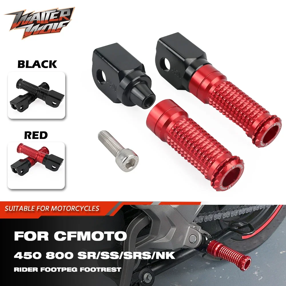 

Motorcycle Rider Foot Pegs Footrest For CFMOTO 450NK 450SS 450SR 450SRS 800NK 2022 2023 2024 Front Footpeg Foot Pedal Stands