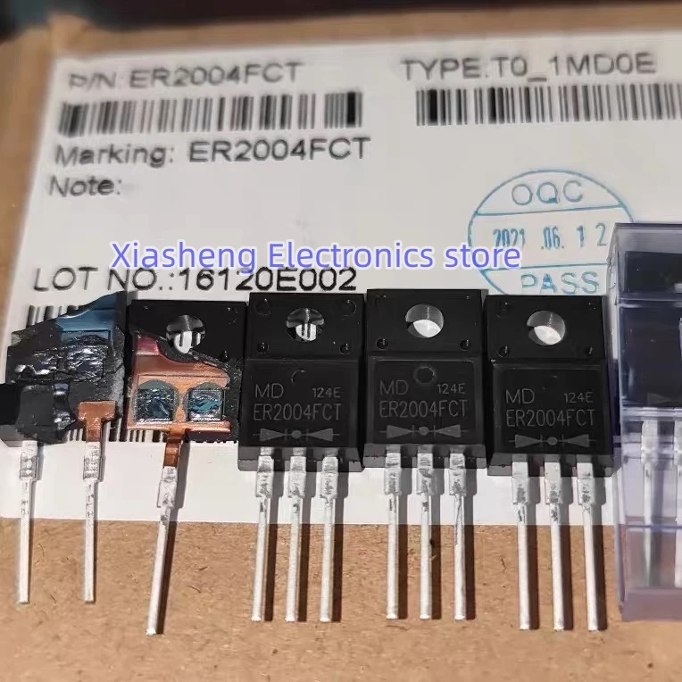 

New Original 20Pcs ER2004FCT TO-220F 20A 400V Fast Recovery Diode In Stock Integrated Circuit Good Quality