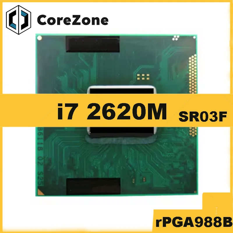 

Б/у Core i7-2620M i7 2620M SR03F 2,7 ГГц Б/у двухъядерный четырехпоточный процессор 4M 35 Вт с разъемом G2/rPGA988B